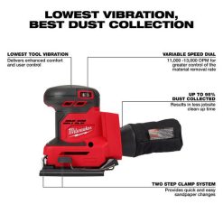 Milwaukee Tools Milwaukee M18 1/4 Cordless Sheet Sander (Bare Tool) 2649-20 4 Milwaukee Tools Milwaukee M18 1/4 Cordless Sheet Sander (Bare Tool) 2649-20 -Klein Tools Shop 2649 20 3