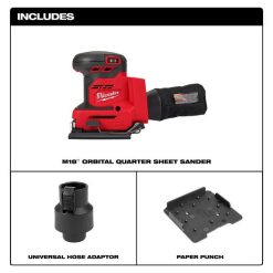 Milwaukee Tools Milwaukee M18 1/4 Cordless Sheet Sander (Bare Tool) 2649-20 7 Milwaukee Tools Milwaukee M18 1/4 Cordless Sheet Sander (Bare Tool) 2649-20 -Klein Tools Shop 2649 20 6