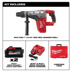 Milwaukee Tools Milwaukee M18 FUEL 1-9/16" SDS-Max Hammer Drill (8.0Ah) Kit 2717-22HD -Klein Tools Shop 2717 22hd 5