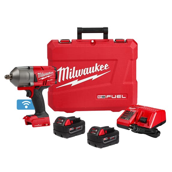Milwaukee M18 FUEL™ w/ ONE-KEY™ High Torque Impact Wrench 1/2" Pin Detent Kit 2862-22R Milwaukee Tools Milwaukee M18 FUEL™ W/ ONE-KEY™ High Torque Impact Wrench 1/2" Pin Detent Kit 2862-22R -Klein Tools Shop 2862 22r kit 102