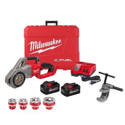 Milwaukee Tools Milwaukee M18 FUEL Compact Pipe Threader Kit ONE-KEY & 1/2" - 1-1/4" Compact NPT 11R Die Head Kit (600-I) 2870-22