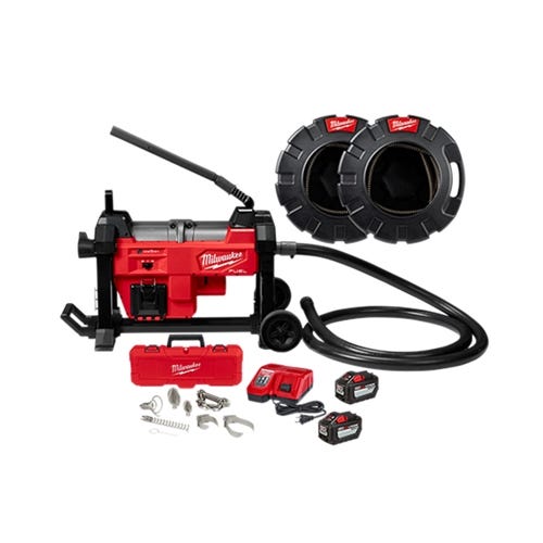 Milwaukee M18 Fuel Sewer Sectional Machine w/ Cable Drive Kit 2871A-22 Milwaukee Tools Milwaukee M18 Fuel Sewer Sectional Machine W/ Cable Drive Kit 2871A-22 -Klein Tools Shop 2871a