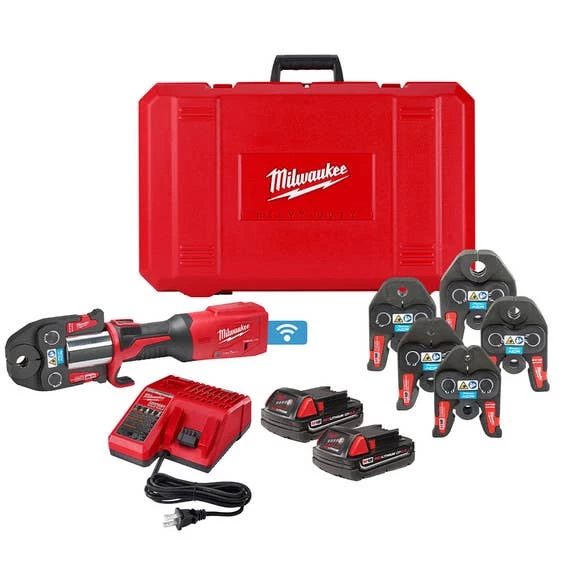 Milwaukee Tools Milwaukee M18 Force Logic Press Tool Kit W/ One-Key & 1/4" - 7/8" Streamline ACR Jaws 2922-22M
