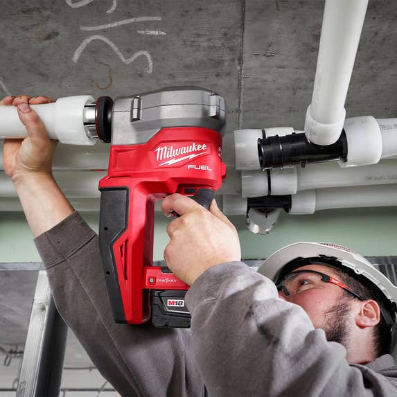 Milwaukee M18 FUEL 2" ProPEX Expander Kit w/ ONE-KEY & 1-1/4" - 2" Expander Heads 2932-22XC Milwaukee Tools Milwaukee M18 FUEL 2" ProPEX Expander Kit W/ ONE-KEY & 1-1/4" - 2" Expander Heads 2932-22XC -Klein Tools Shop 2932