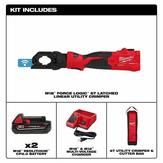 Milwaukee Tools Milwaukee M18™ FORCE LOGIC™ 6T Latched Linear Utility Crimper 2979-22 - Image 4