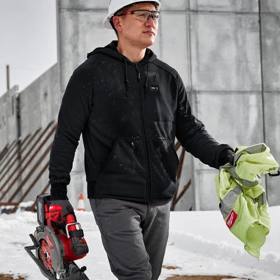 Milwaukee M12 Black Heated Hoodie Only 306B-20 Milwaukee Tools Milwaukee M12 Black Heated Hoodie Only 306B-20 -Klein Tools Shop 306b 21 8 1
