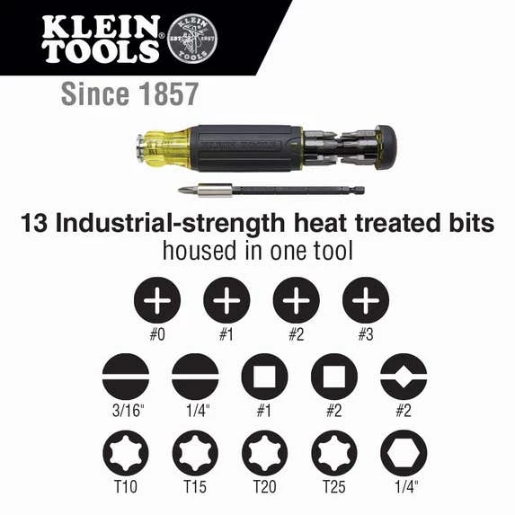Klein Tools Klein 14-in-1 Multi-Bit Adjustable Length Screwdriver 32303 - Image 3