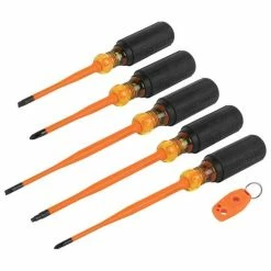 Klein Tools Klein 6-Piece Slim-Tip 1000V Insulated Screwdriver Set 33736INS