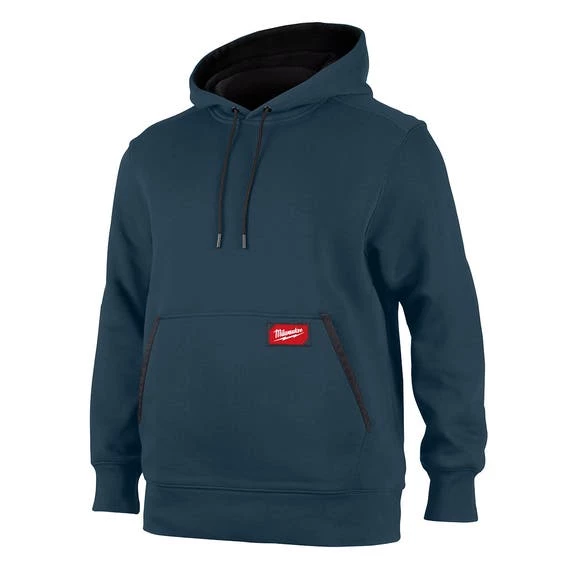 Milwaukee Midweight Pullover Hoodie - Blue 351BL Milwaukee Tools Milwaukee Midweight Pullover Hoodie - Blue 351BL -Klein Tools Shop 351bl 1