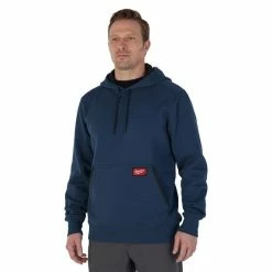 Milwaukee Tools Milwaukee Midweight Pullover Hoodie - Blue 351BL 4 Milwaukee Tools Milwaukee Midweight Pullover Hoodie - Blue 351BL -Klein Tools Shop 351bl 3