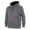 Milwaukee Tools Milwaukee Midweight Pullover Hoodie - Gray 351G -Klein Tools Shop 351g 2x 4