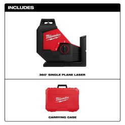 Milwaukee Tools Milwaukee M12 Green 360° Single Plane Laser (Bare Tool) 3631-20 -Klein Tools Shop 3631 20 6