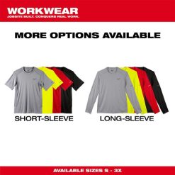 Milwaukee Tools Milwaukee WORKSKIN Lightweight Long Sleeve Performance Shirt - Black 415B -Klein Tools Shop 415b 3