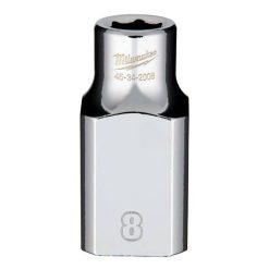Milwaukee Tools Milwaukee 1/2" Drive 8mm Standard 6-Point Chrome Socket 45-34-2008