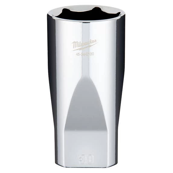 Milwaukee Tools Milwaukee 1/2" Drive 30mm Deep 6-Point Chrome Socket 45-34-2130