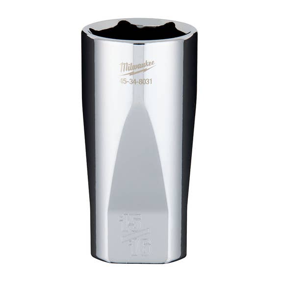 Milwaukee 3/8" Drive 15/16" Deep 6-Point Chrome Socket 45-34-8031 Milwaukee Tools Milwaukee 3/8" Drive 15/16" Deep 6-Point Chrome Socket 45-34-8031 -Klein Tools Shop 45 34
