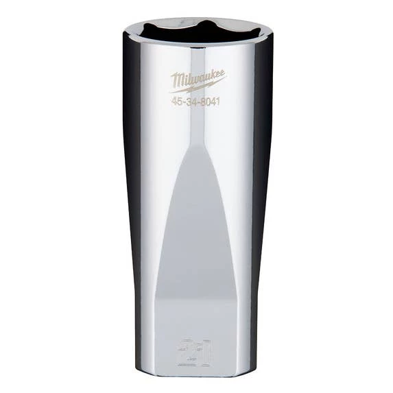 Milwaukee Tools Milwaukee 3/8" Drive 21mm Deep 6-Point Chrome Socket 45-34-8041