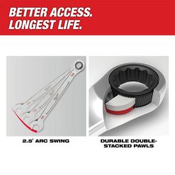 Milwaukee Tools Milwaukee 1-1/16" SAE Ratcheting Combination Wrench 45-96-9234 4 Milwaukee Tools Milwaukee 1-1/16" SAE Ratcheting Combination Wrench 45-96-9234 -Klein Tools Shop 45 96 9234 3