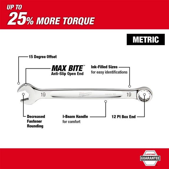 Milwaukee 7MM Metric Combination Wrench 45-96-9507 Milwaukee Tools Milwaukee 7MM Metric Combination Wrench 45-96-9507 -Klein Tools Shop 45 96 9507 2 1