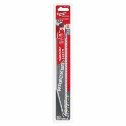 Milwaukee Tools Milwaukee 9" 6 TPI The Wrecker With Carbide Teeth Sawzall Blades (3 Pack) 48-00-5342