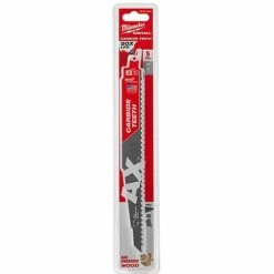 Milwaukee Tools Milwaukee 9" 5 TPI Ax Carbide Sawzall Reciprocating Saw Blade (5 Pack) 48-00-5526