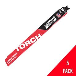Milwaukee Tools Milwaukee 9" NITRUS Carbide CAST IRON Torch Sawzall Blade (5 Pack) 48-00-5562 3 Milwaukee Tools Milwaukee 9" NITRUS Carbide CAST IRON Torch Sawzall Blade (5 Pack) 48-00-5562 -Klein Tools Shop 48 00 5562 i7hhm2omlaabw6w4