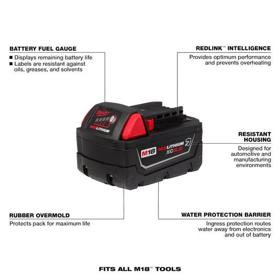 Milwaukee Tools Milwaukee M18 FUEL™ 5-Tool Combo Kit 3697-25 - Image 7