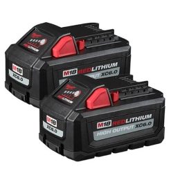 Milwaukee Tools Milwaukee M18 Red Lithium 6.0Ah High Output Battery (2 Pack) 48-11-1862