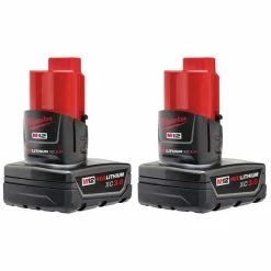Milwaukee Tools Milwaukee M12 REDLITHIUM XC Battery 2-Pack 48-11-2412