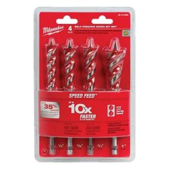 Milwaukee Tools Milwaukee 4Pc. 6-1/2" SPEED FEED Wood Bit Set 48-13-0400