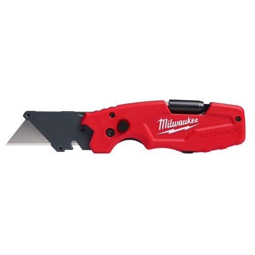 Milwaukee FASTBACK 61 Folding Utility Knife 48-22-1505 Milwaukee Tools Milwaukee FASTBACK 61 Folding Utility Knife 48-22-1505 -Klein Tools Shop 48 22