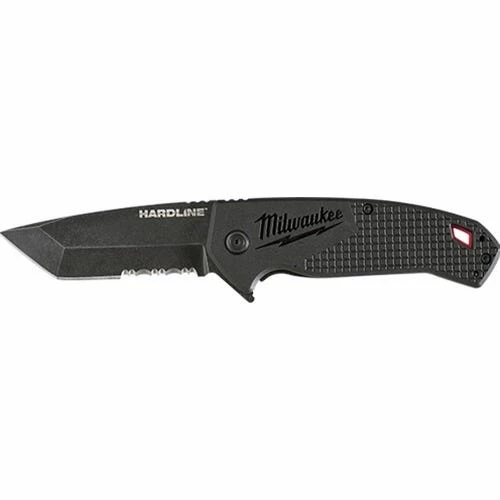 Milwaukee Tools Milwaukee 3" HARDLINE Serrated Blade Pocket Knife Black 48-22-1998