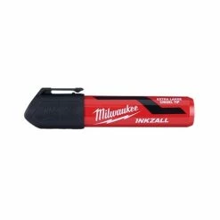 Milwaukee Tools Milwaukee INKZALL Extra Large Black Chisel Tip Marker 48-22-3265