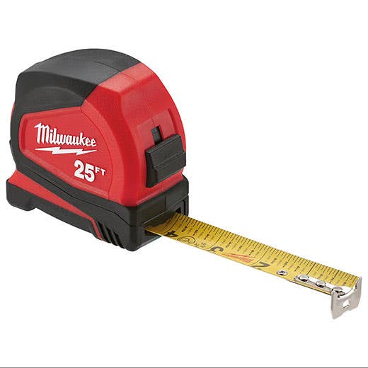 Milwaukee 25ft Compact Tape Measure 48-22-6625 Milwaukee Tools Milwaukee 25ft Compact Tape Measure 48-22-6625 -Klein Tools Shop 48 22 6625 4