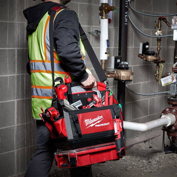 Milwaukee 15" PACKOUT Open Tote Tool Bag 31 Pockets 48-22-8315 Milwaukee Tools Milwaukee 15" PACKOUT Open Tote Tool Bag 31 Pockets 48-22-8315 -Klein Tools Shop 48 22 8315 6