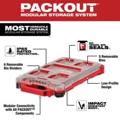 Milwaukee Tools Milwaukee Compact Low Profile Packout Organizer 48-22-8436 -Klein Tools Shop 48 22 8436 4