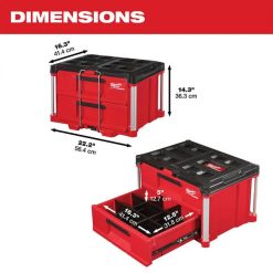 Milwaukee Tools Milwaukee Packout 2-Drawer Tool Box 48-22-8442 4 Milwaukee Tools Milwaukee Packout 2-Drawer Tool Box 48-22-8442 -Klein Tools Shop 48 22 8442 3