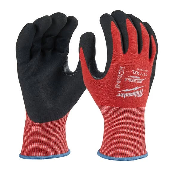 Milwaukee Cut Level 2 Nitrile Dipped Gloves - 2XL (12 Pack) 48-22-8929B Milwaukee Tools Milwaukee Cut Level 2 Nitrile Dipped Gloves - 2XL (12 Pack) 48-22-8929B -Klein Tools Shop 48 22