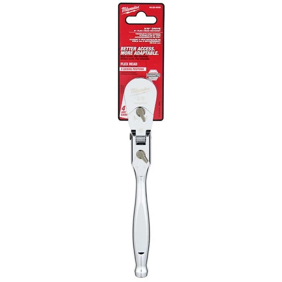 Milwaukee Tools Milwaukee 3/8" Drive 9" Flex Head Ratchet 48-22-9039 - Image 5