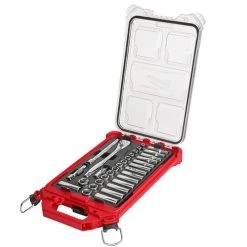Milwaukee Tools Milwaukee 3/8" Drive 32pc METRIC Ratchet & Socket Set PACKOUT 48-22-9482
