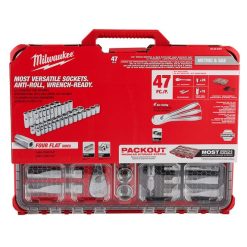 Milwaukee Tools Milwaukee 47pc 1/2" Drive Ratchet & Socket Set With PACKOUT™ Organizer 48-22-9487 -Klein Tools Shop 48 22 9487 pk 101