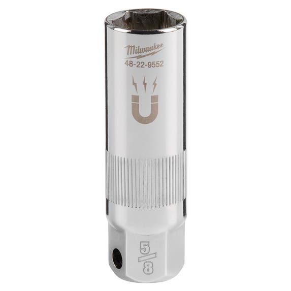 Milwaukee 3/8" Drive 5/8" Magentic Spark Plug Socket 48-22-9552 Milwaukee Tools Milwaukee 3/8" Drive 5/8" Magentic Spark Plug Socket 48-22-9552 -Klein Tools Shop 48 22 9552 101