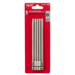 Milwaukee Tools Milwaukee Phillips #2 Reduced Collated Screw Attachment Bits (5 Pack) 48-30-1000