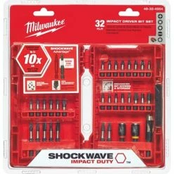 Milwaukee Tools Milwaukee 32 Piece Shockwave Driver Bit Set Impact Rated 48-32-4004