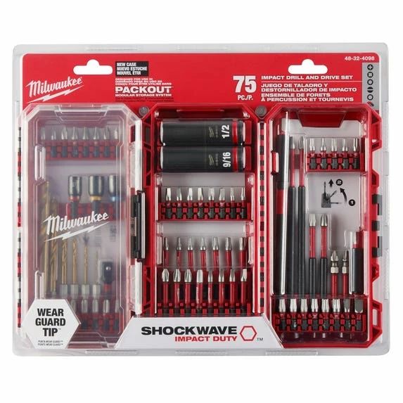 Milwaukee Tools Milwaukee SHOCKWAVE Impact Duty™ Drill, Drive & Fasten Set – 75PC 48-32-4098 - Image 5