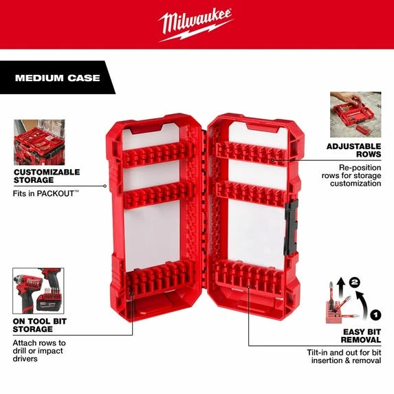 Milwaukee Tools Milwaukee SHOCKWAVE Impact Duty™ Drill, Drive & Fasten Set – 75PC 48-32-4098 - Image 3