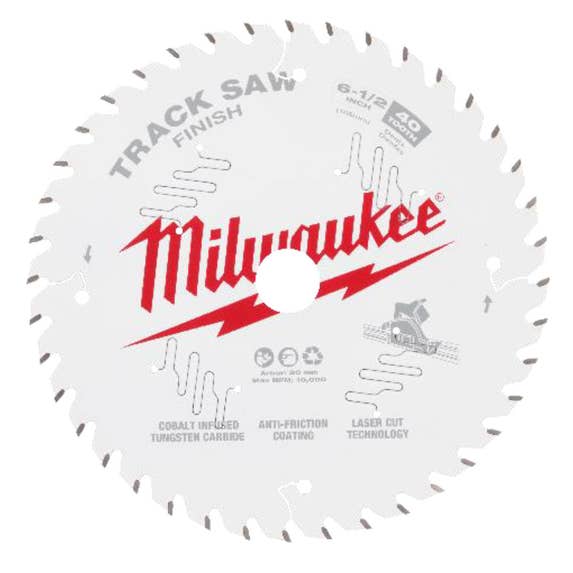 Milwaukee 6-1/2” 40T Finish Track Saw Blade 48-40-0625 Milwaukee Tools Milwaukee 6-1/2” 40T Finish Track Saw Blade 48-40-0625 -Klein Tools Shop 48 40 0625