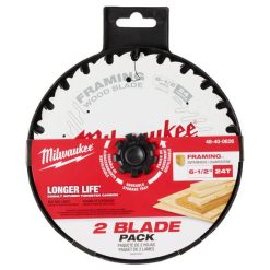 Milwaukee Tools Milwaukee 6-1/2” 24T Framing Circular Saw Blade 2PK 48-40-0626
