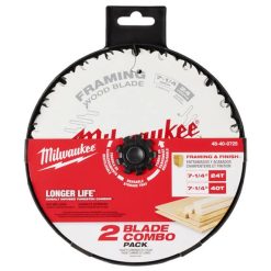 Milwaukee Tools Milwaukee 7-1/4" 24T & 40T Circular Saw Blade 2PK 48-40-0725