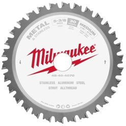 Milwaukee Tools Milwaukee 5-3/8" 30 Tooth 20mm Arbor Circular Saw Metal & Stainless Cutting Blade 48-40-4070
